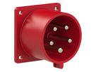 Plastic built-in plug CEE 32A/400V, 3P+N+PE/6h, IP44