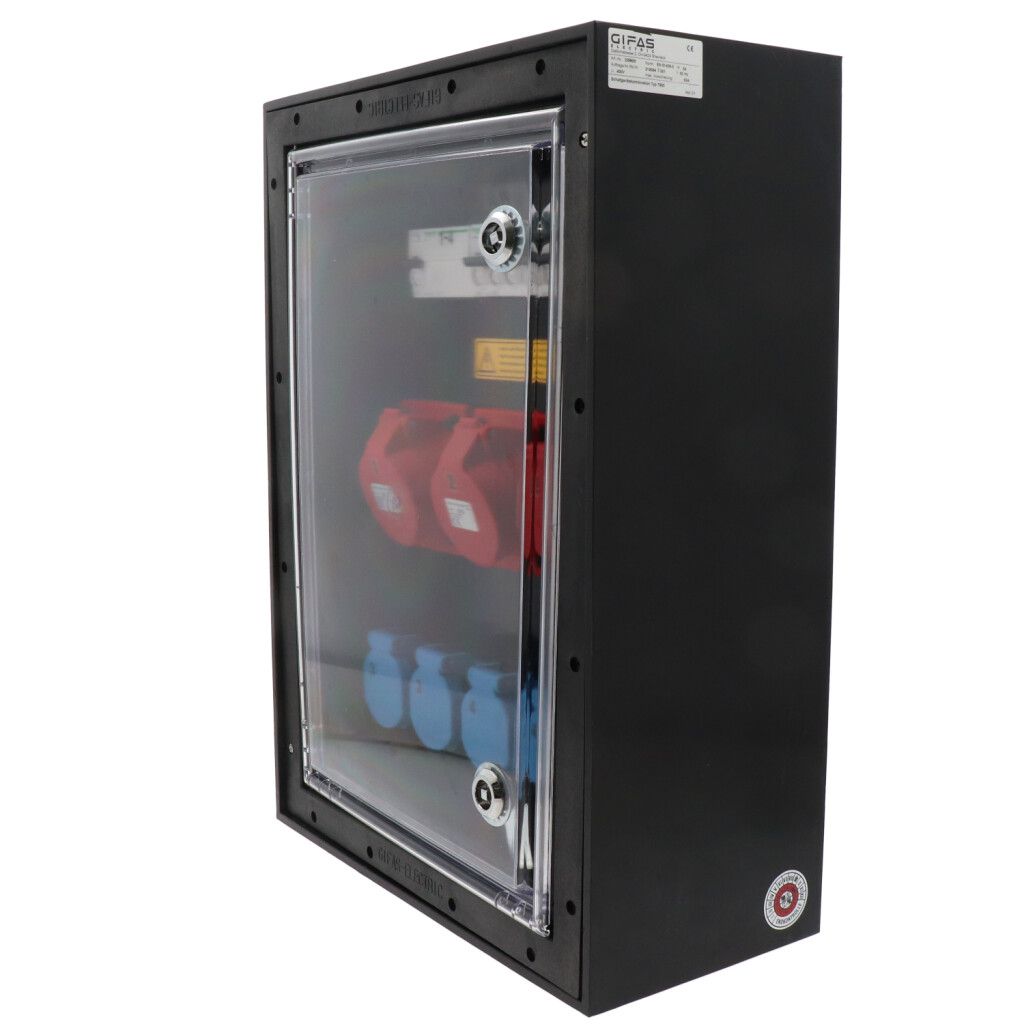 Quadro elettrico in gomma dura tipo 7900, nero
