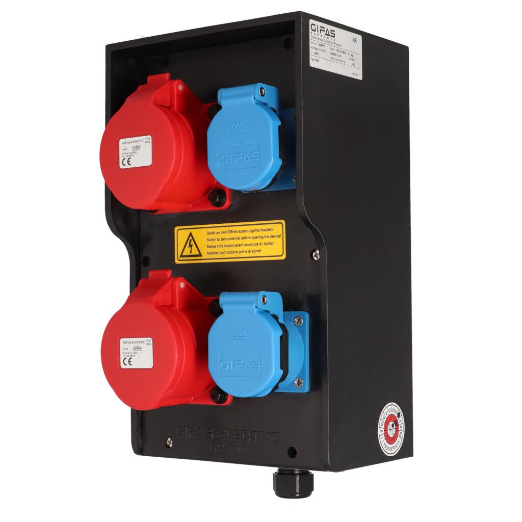 Hartgummiverteiler Typ 7250, schwarz