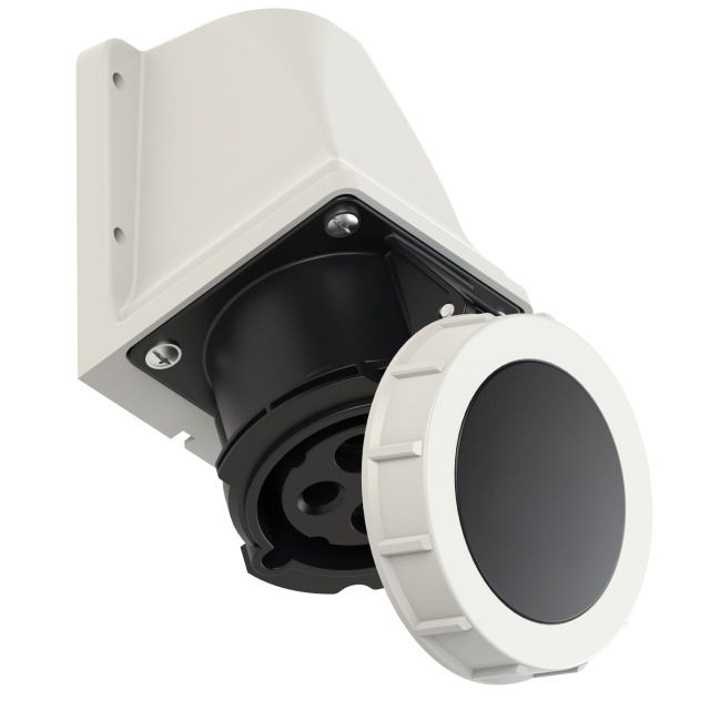 Plastic wall socket CEE 32A/500V, 3P+PE/7h, IP67