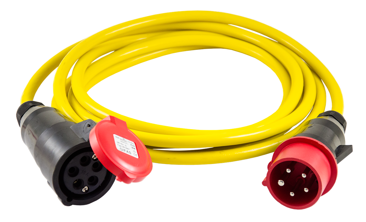 Câble de prol. GIFAFLEX 5m 5x6mm2 jaune