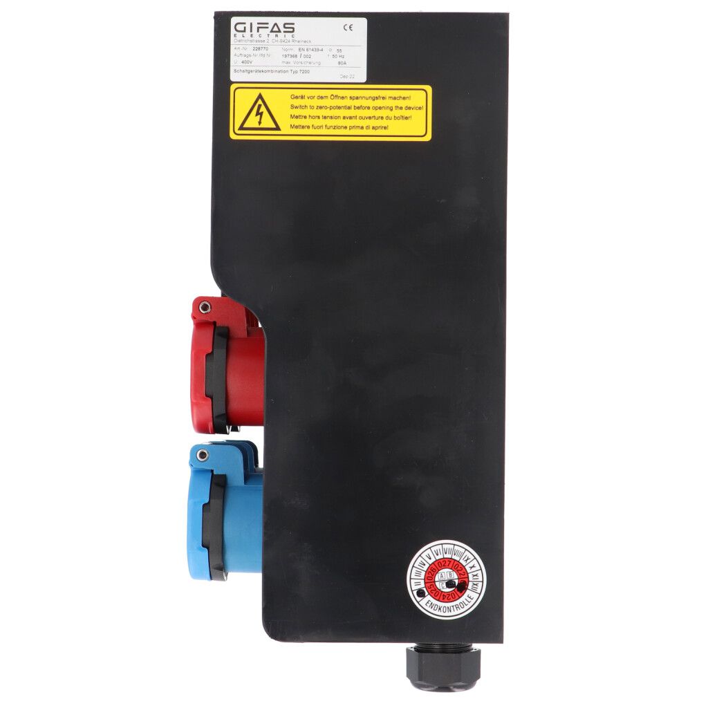 Hartgummiverteiler Typ 7200, schwarz