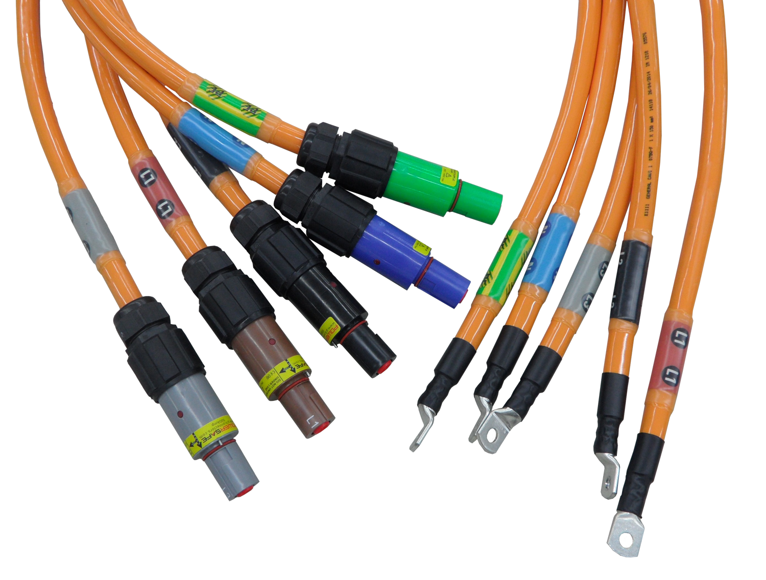 Connection cable set 4x150mm²/1x95mm²,