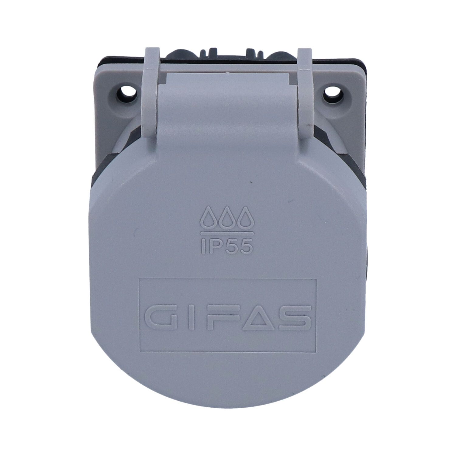 Built-in socket type 23 IP55 grey