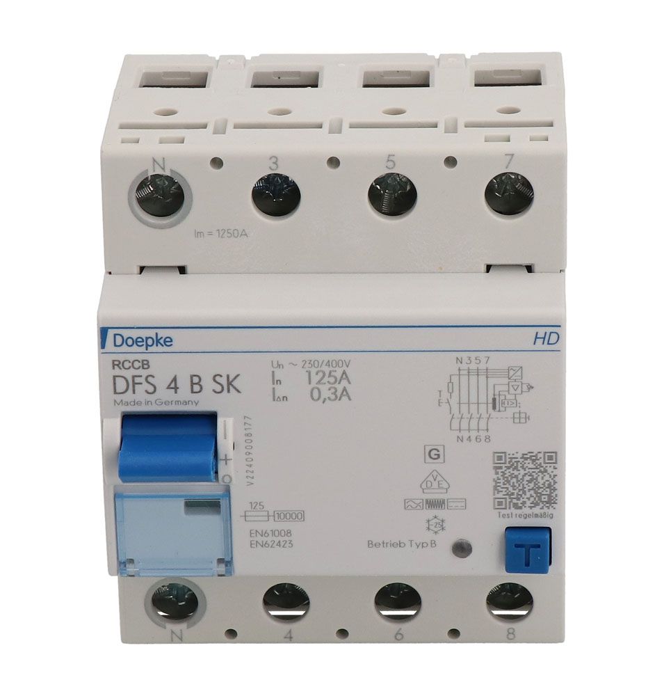 RCD Doepke type B SK HD 125A/300mA 4L
