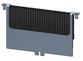 Cable outlet-insertion piece with strip brush with QUADRO L