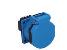 Prise à encastrer type 13 IP55 bleue