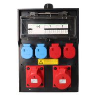 Steckdosenverteiler Hartgummi Typ 7400 schwarz