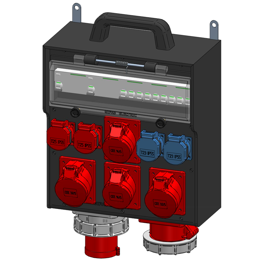 Mobile hard rubber distributor type 7700 black