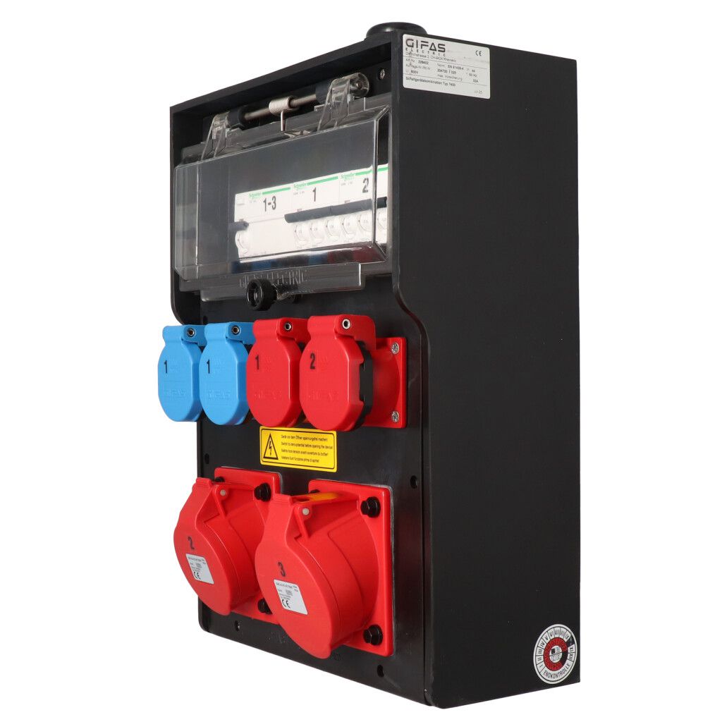 Quadro elettrico in gomma tipo 7400 nero