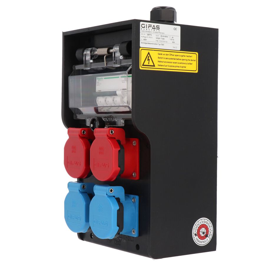 Hartgummiverteiler Typ 7200, schwarz