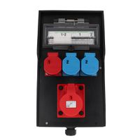 Hard rubber distributor box, type 7300, black