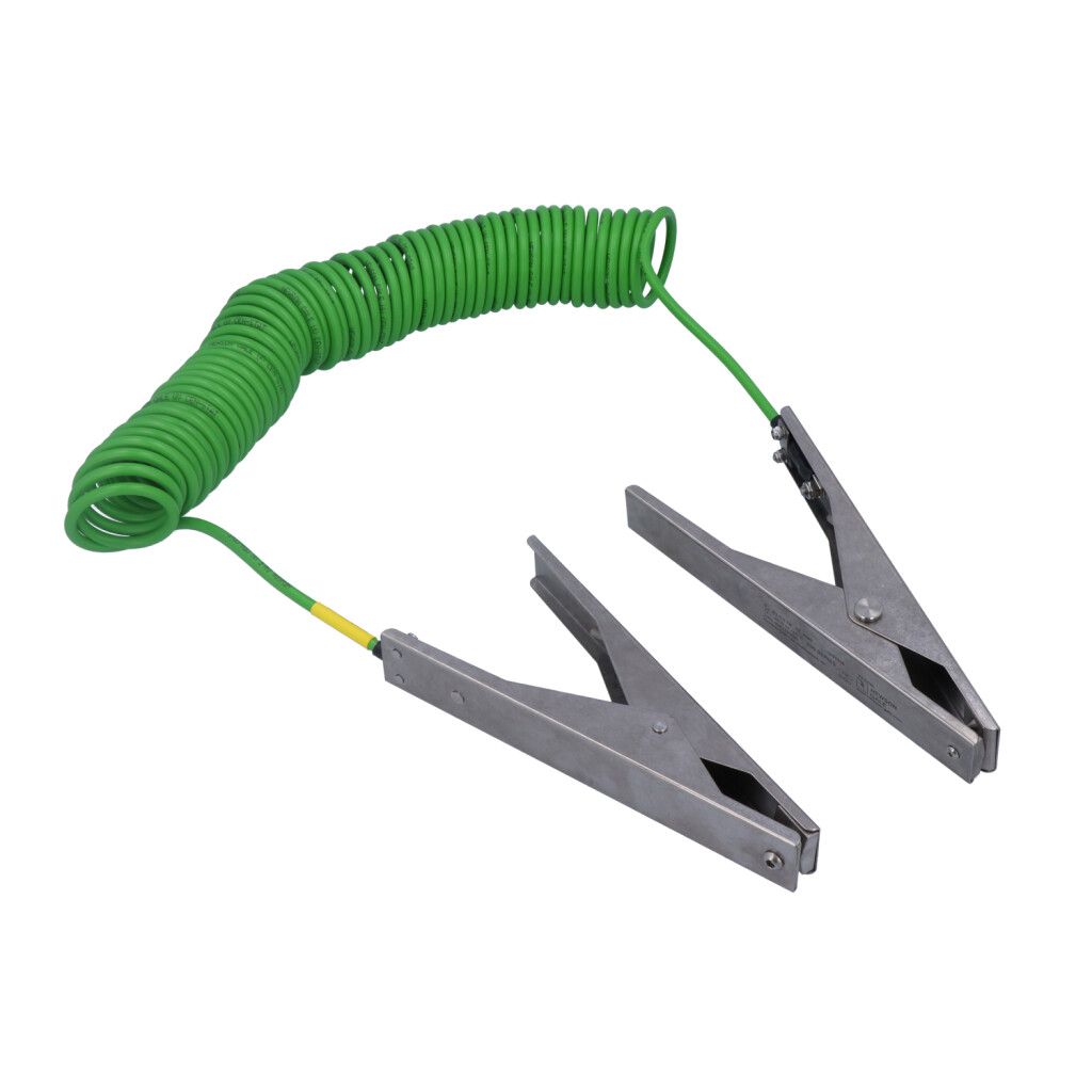 Two single-pole heavy-duty stainless steel earthing