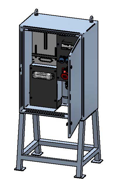 Baustromverteiler 63A, Edelstahl V2A