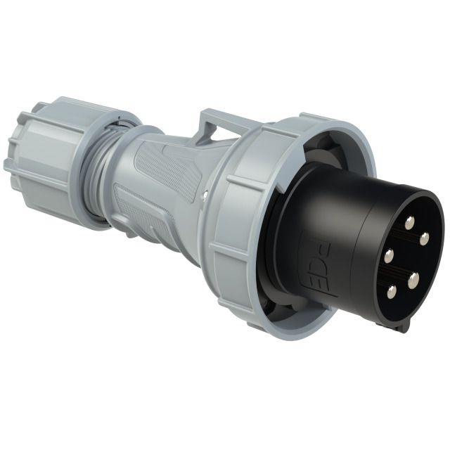 Plug plastic <span>CEE IP67</span>500V/63A/3P+N+PE/50-60Hz/7h