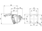 Einbausteckdose Kunststoff CEE IP44/IP54