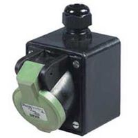 Solid rubber wall socket CEE