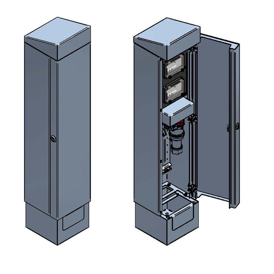 Energiesäule QUADRO S V2A geschliffen
