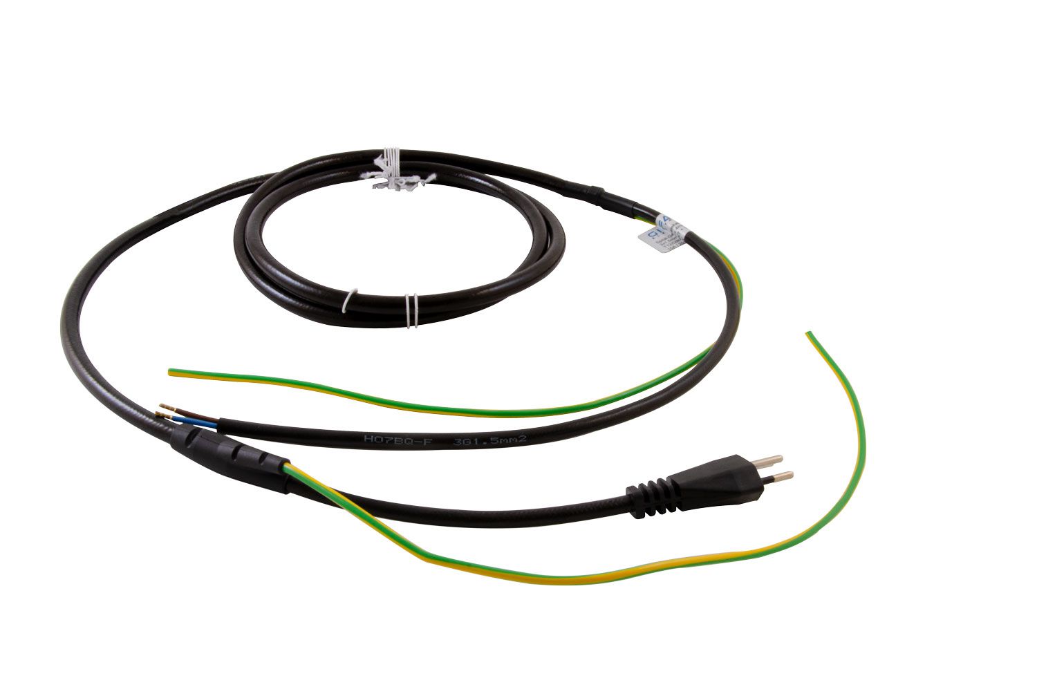 Gifas hospital equipment cord set, 3x1,5mm² black
