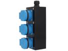 Small hard rubber distributor box type 1600, black