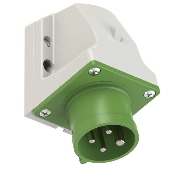 Plastic wall plug CEE 16A/50V, 3P+PE/10h, IP44