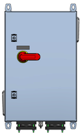 Main switch box with emergency shut-off function