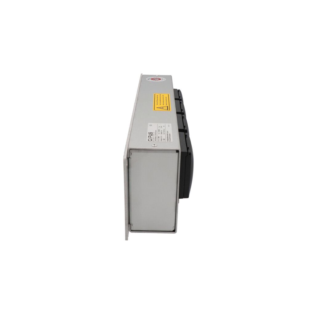 Spitalbox Aluminium, 4xT13(IP20 mit Klappdeckel), 5xPOAG,