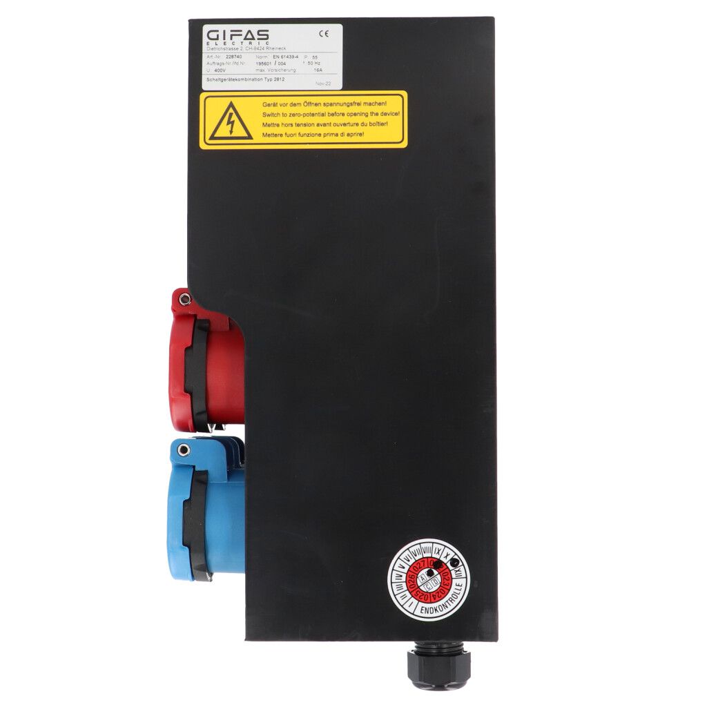 Small hard rubber distributor box type 2812, black