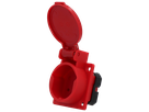 Presa da incasso tipo 15 IP20 rosso con coperchio