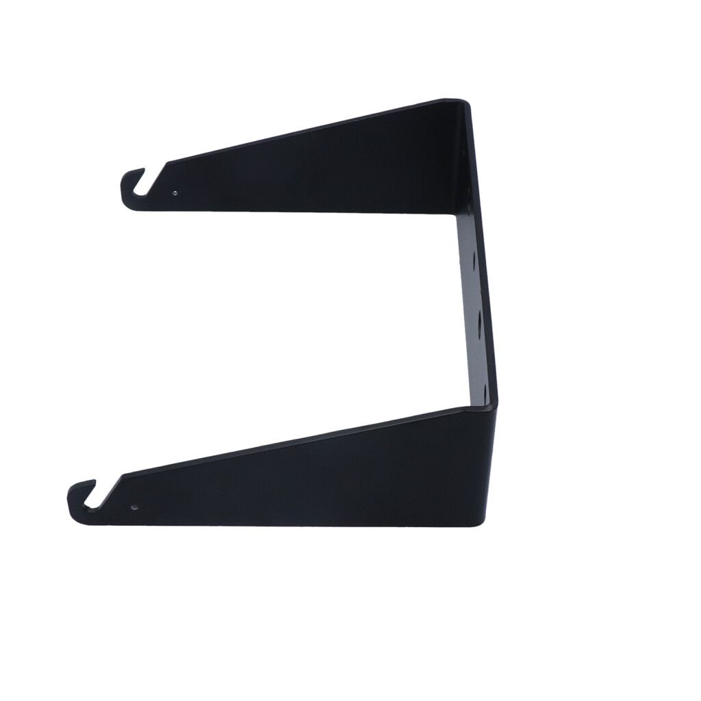 Wall mounting bracket, aluminium, black