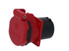Einbausteckdose Typ 25 IP55 rot