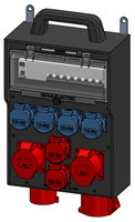 Boîtier de distribution type 7400, noir