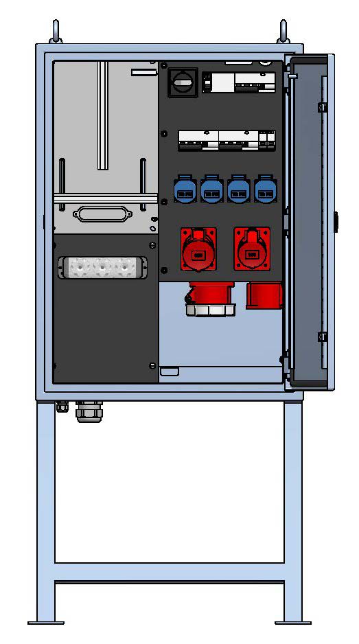 Main distributor box 63A, stainless steel