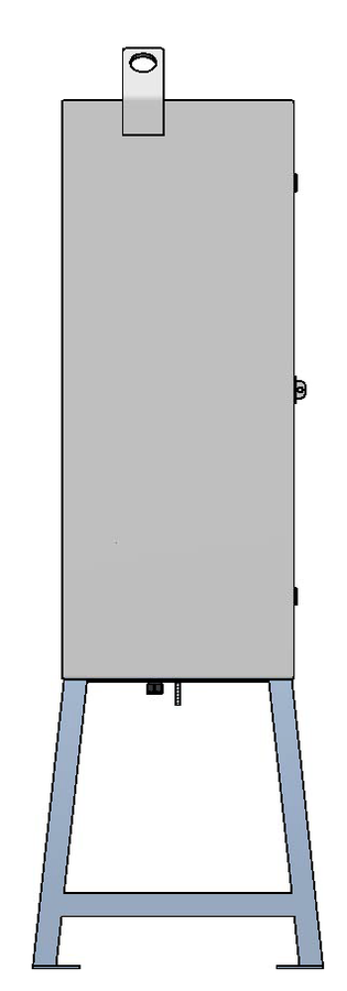 Baustromverteiler 100A, Stahlblech