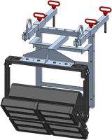 Modular crane lighting mount 1 light