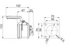 Presa da incasso in plastica CEE IP44/IP54