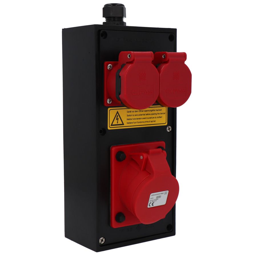 Small hard rubber distributor box type 2612, black