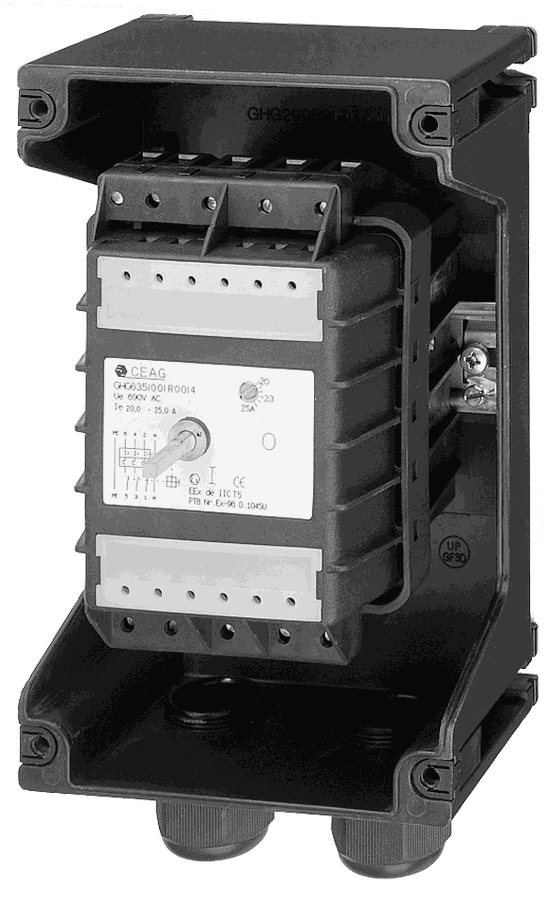 Ex-motor protecting switch, 255x140x150 mm,