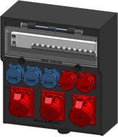 Boitier de distribution type 7700, noir