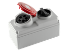 Safety socket with master switch CEE IP44/IP54