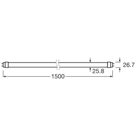 Tube LED 23W/230VAC 4'000K