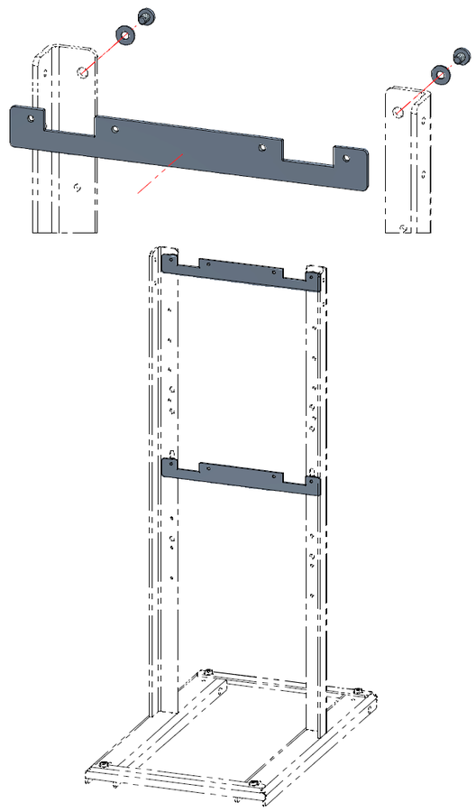 Kit de profiles transversaux pour patte