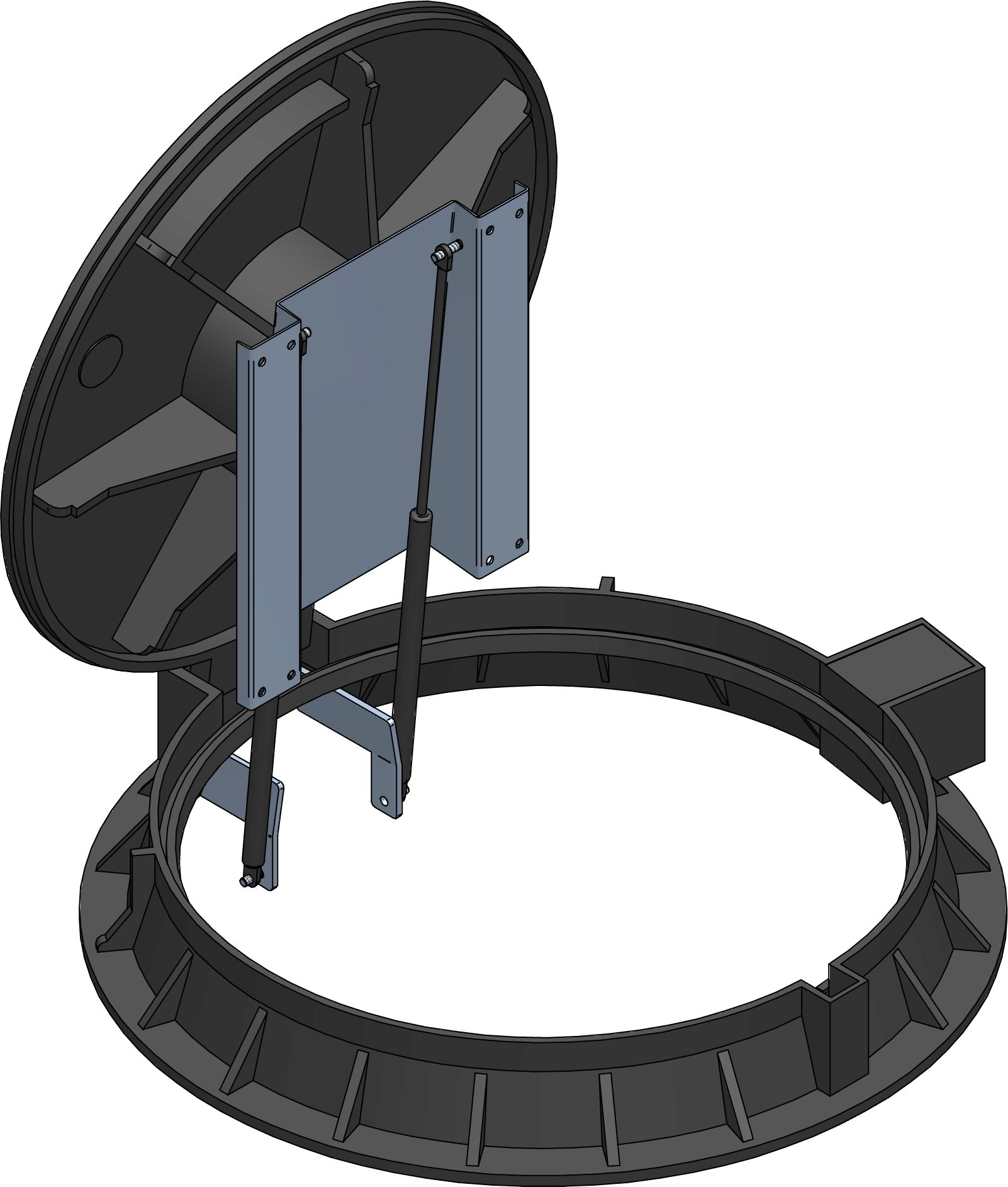 Vesuvio underfloor distributor excl. concrete tubes,