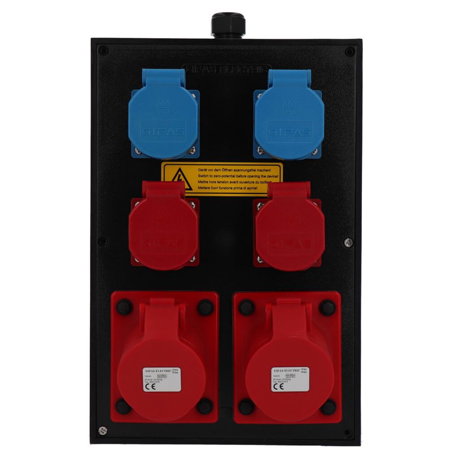 Quadro elettrico in gomma dura tipo 3020, nero