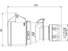 Presa in plastica dura CEE IP44/IP54
