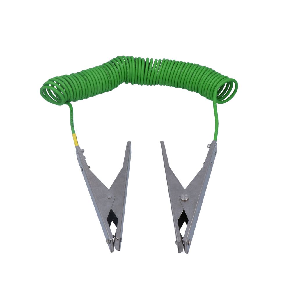 Two single-pole heavy-duty stainless steel earthing