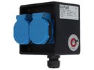 Small hard rubber distributor box type 2700, black