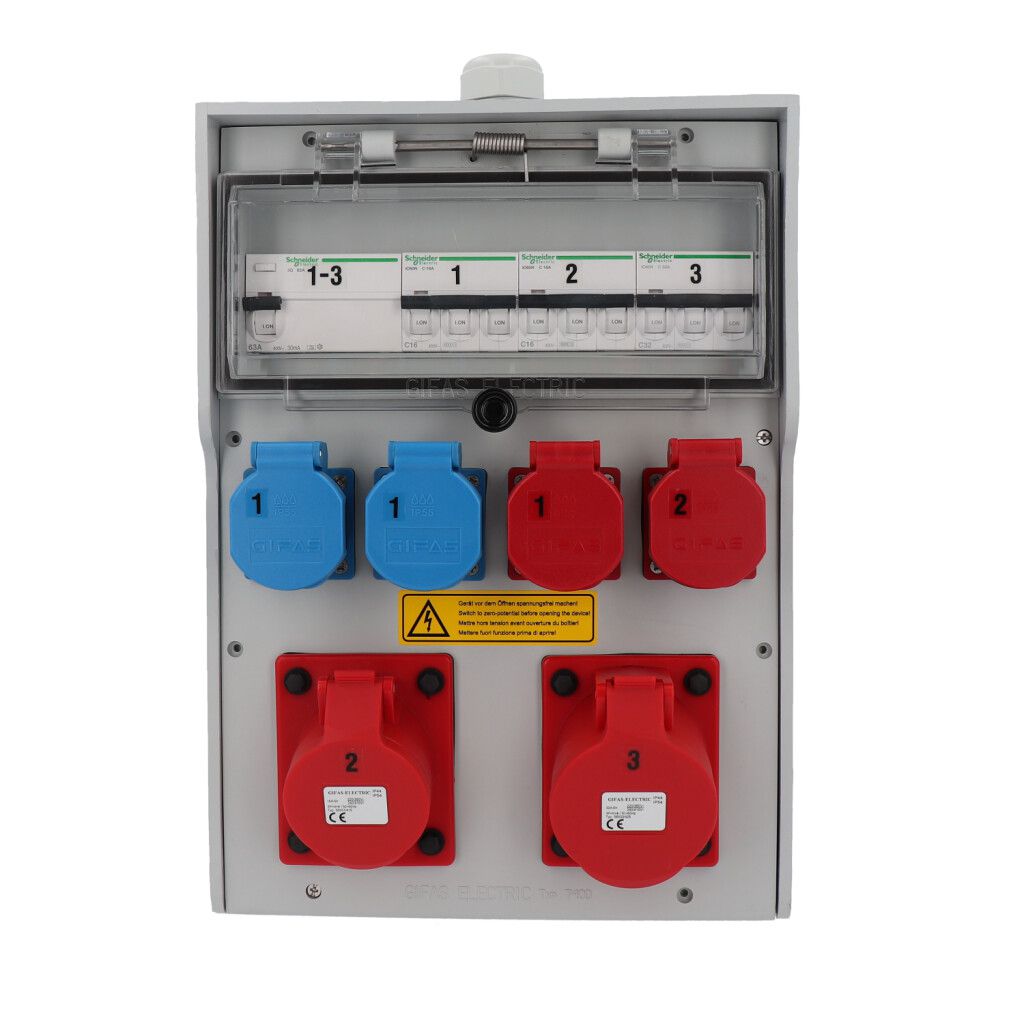 Hard rubber distributor box type 7400, grey