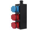 Small hard rubber distributor box type 1600, black