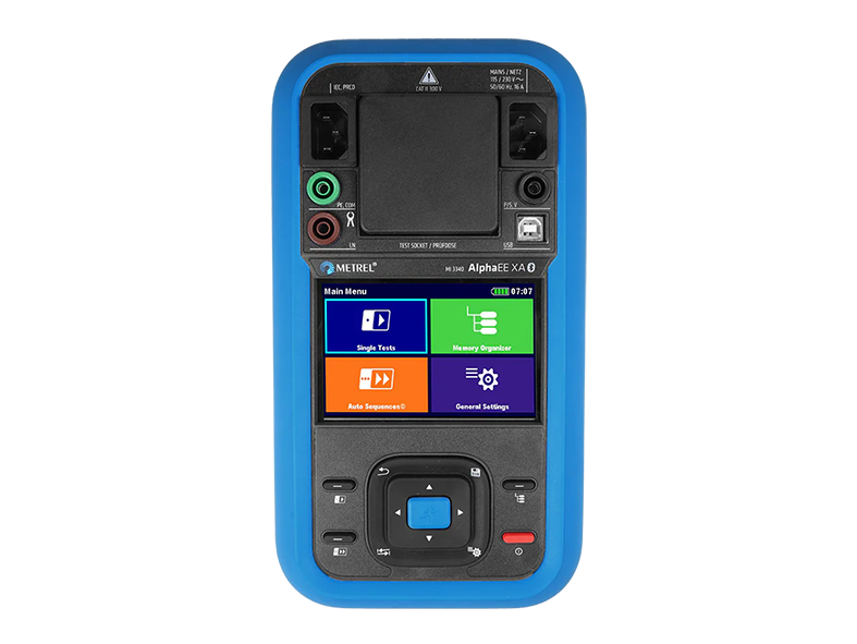 Device tester Metrel MI 3340 AlphaEE XA / SNG 482638, RCD testing
